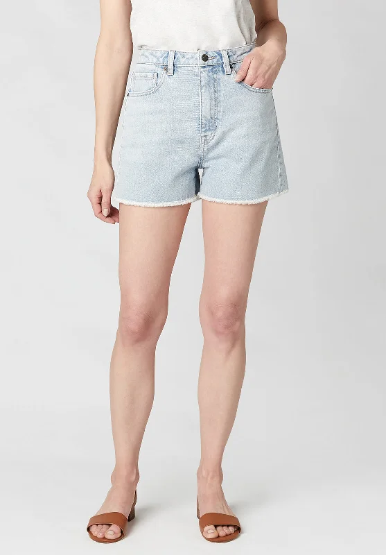 Men's Distressed Jeans with Patches for a Retro and DIY - Inspired AppearanceSuper High Rise Joanna Women's Washed Out Shorts - BL15797