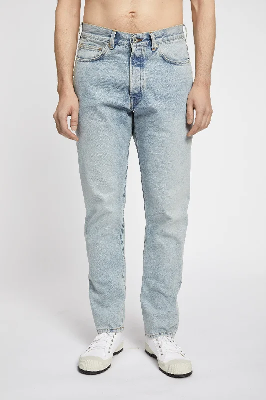 Men's Cargo Jeans with Multiple Pockets for a Practical and Outdoor - Friendly LookKai Japan Fade