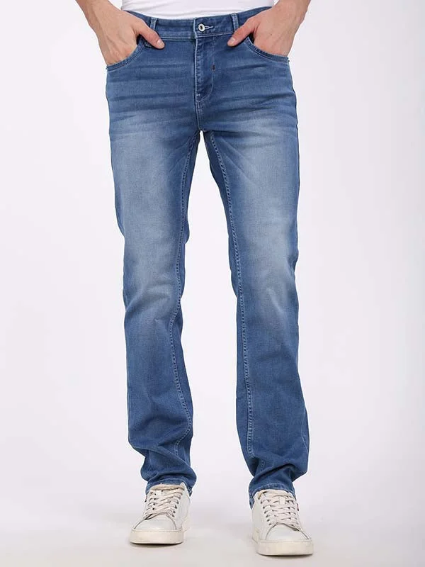 Men's Jeans with an Elastic Waistband for Ultimate ComfortMen Brooklyn Fit Stretchable Jeans