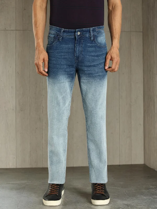 Men's Jeans with a Button - Fly for a Traditional and Classic AestheticMen Brooklyn Fit Stretchable Jeans