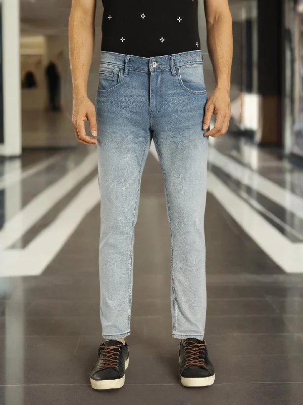 Plus Size Men's Relaxed Fit Jeans with a Faded Wash for a Vintage - Inspired LookMen Kruger Fit Stretchable Jeans