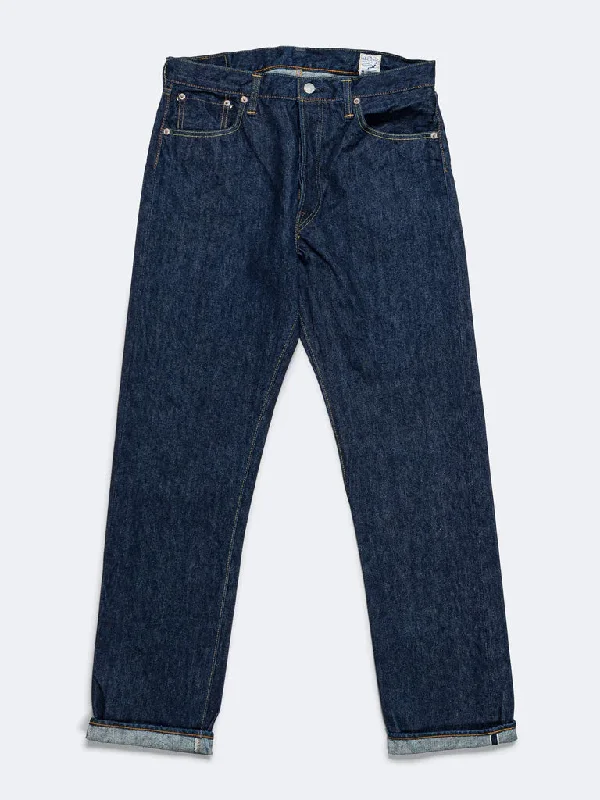 Men's High - Waisted Jeans in a Medium Wash for a Vintage - Style RevivalOrslow 105 Standard Jean in One Wash