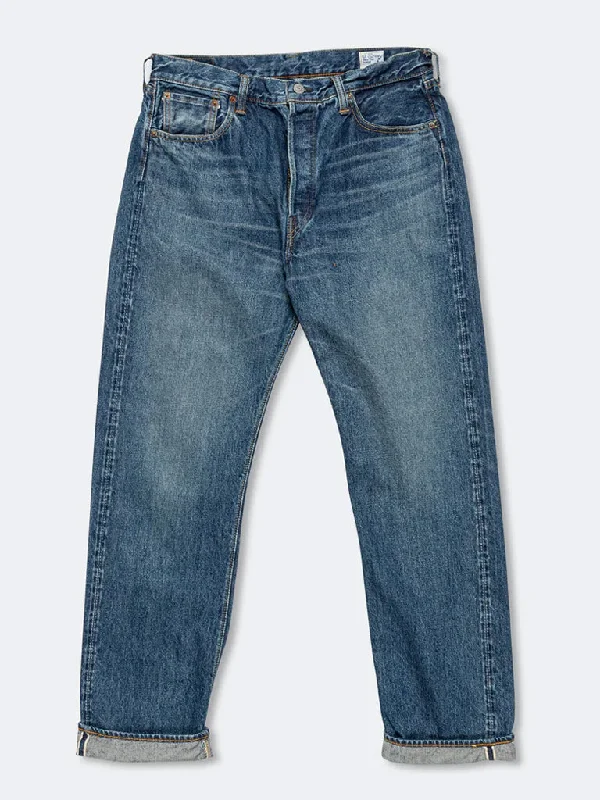 Men's Jeans with a Button - Fly for a Traditional and Classic AestheticOrslow 105 Standard Jean in 2 Year Wash