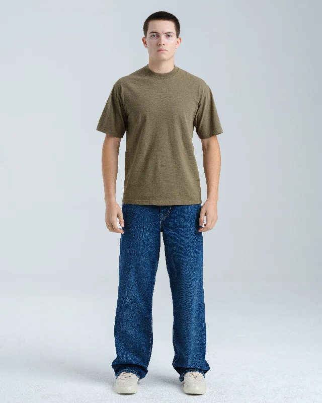 Men's Jeans with a Cargo - Inspired Knee Pocket for Extra StoragePivot. 21". Hand-Sand Dark Stone.