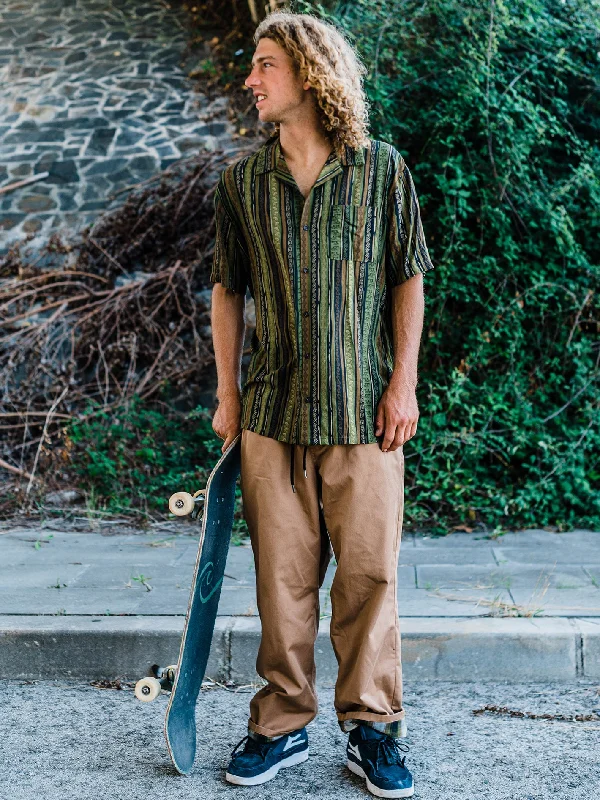 Men's Jeans with a Hidden Coin Pocket for Added ConvenienceSkate Vitals Simon Bannerot Elastic Waist Pants - Dusty Brown