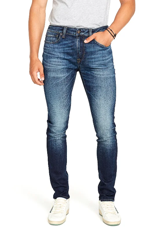 Men's Low - Rise Jeans in a Light Wash for a Casual and Youthful LookSkinny Max Men's Jeans in Medium Blue - BM22586