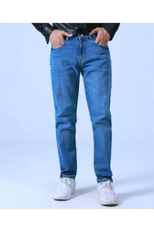 Men's Jeans with a Zip - Off Lower Leg for Convertible StyleBRACKETS