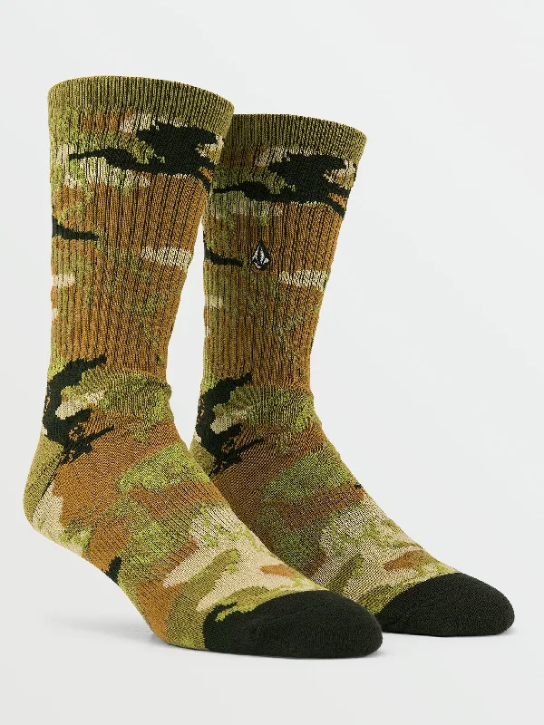 Plus Size Men's Relaxed Fit Jeans with a Faded Wash for a Vintage - Inspired LookStoney Stone Socks - Camouflage