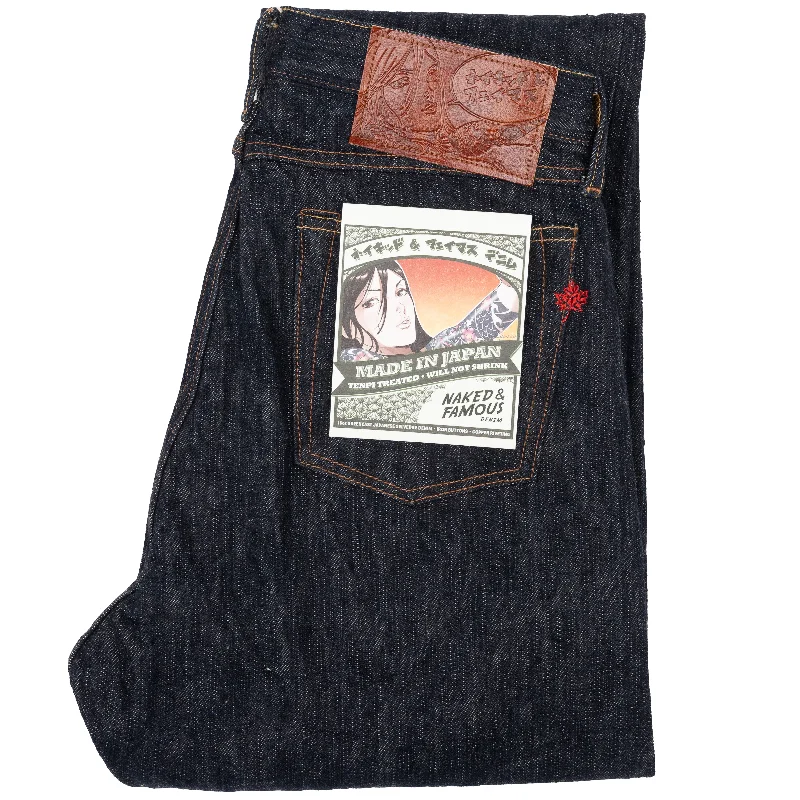 Plus Size Men's Bootcut Jeans with a Relaxed Waist for a Classic and Comfortable FitTrue Guy - MIJ12 - Aomidori Selvedge