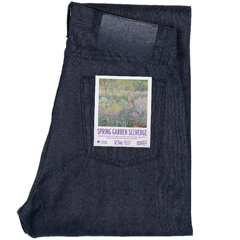 Men's Low - Rise Jeans in a Light Wash for a Casual and Youthful LookTrue  Guy - Spring Garden Selvedge