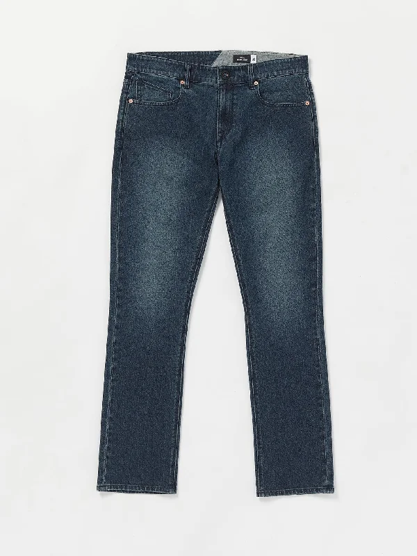 Men's High - Waisted Jeans in a Medium Wash for a Vintage - Style RevivalV Vorta Stretch Jeans - Used Blue