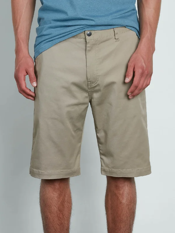 Men's Jeans with a Zip - Off Lower Leg for Convertible StyleVmonty Stretch Shorts - Khaki