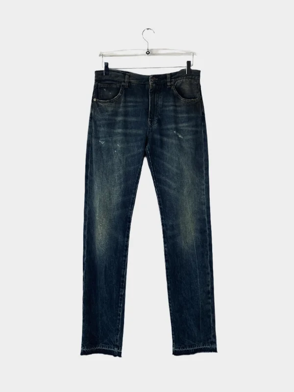 Men's Cargo Jeans with Multiple Pockets for a Practical and Outdoor - Friendly LookWashed Jeans