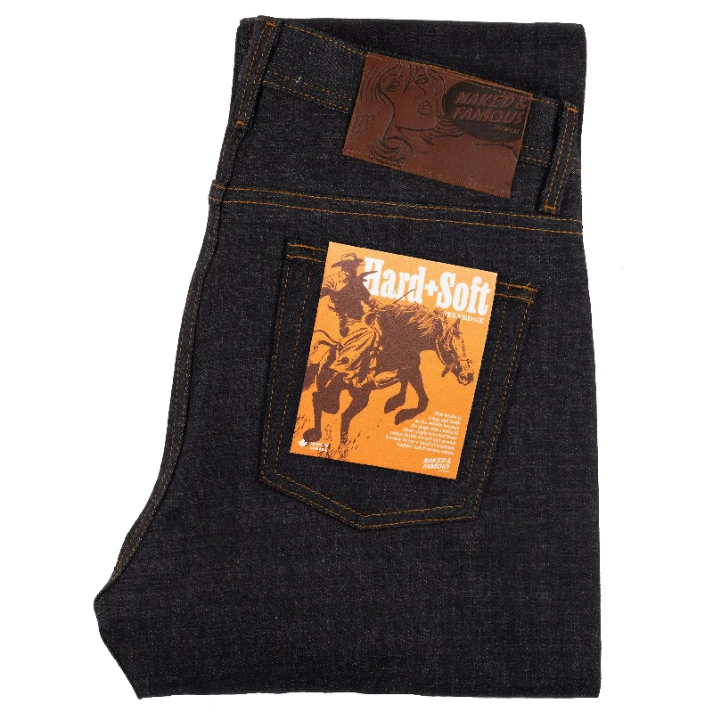 Men's Jeans with a Cargo - Inspired Knee Pocket for Extra StorageWeird Guy - Hard + Soft Selvedge