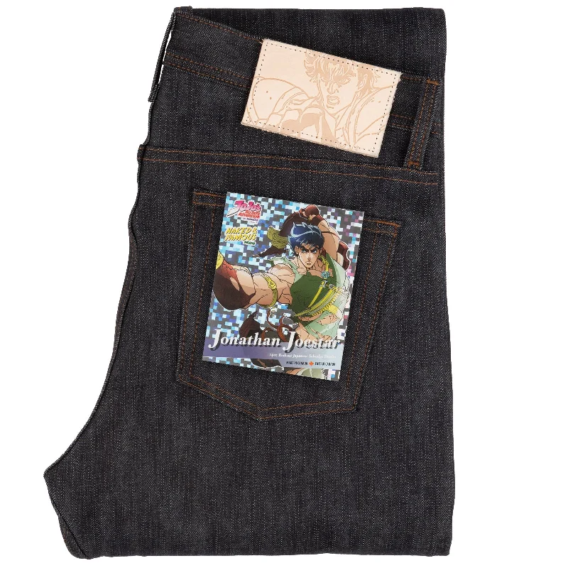 Men's Jeans with a Button - Fly for a Traditional and Classic AestheticWeird Guy - Jonathan Joestar Selvedge