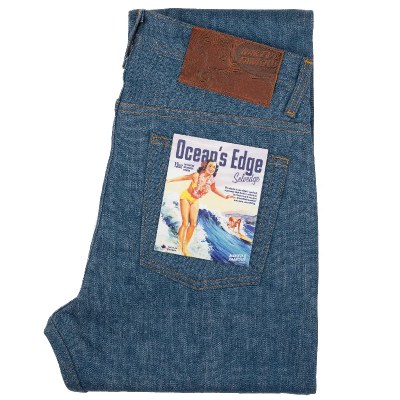 Men's Cargo Jeans with Multiple Pockets for a Practical and Outdoor - Friendly LookWeird Guy - Ocean's Edge Selvedge