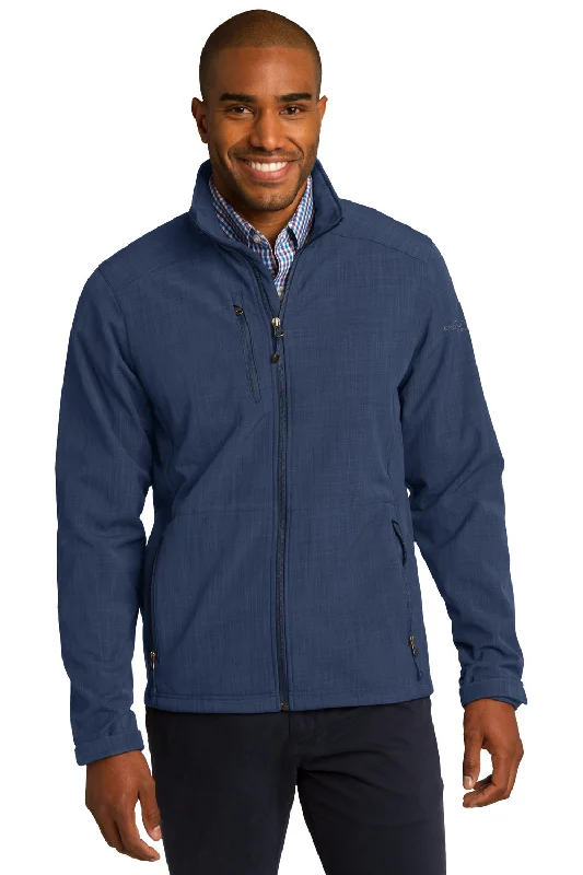 Men jackets with a hidden interior pocket for secure storageCorduroy men jackets in earthy tones for a rustic charmEddie Bauer Mens Shaded Crosshatch Wind & Water Resistant Full Zip Jacket - Blue