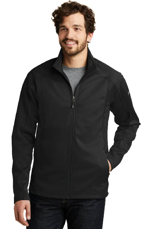 Checkered men jackets in a plaid pattern for a preppy appearanceMen jackets with a built - in hood that can be stowed away when not in useEddie Bauer Mens Trail Water Resistant Full Zip Jacket - Black