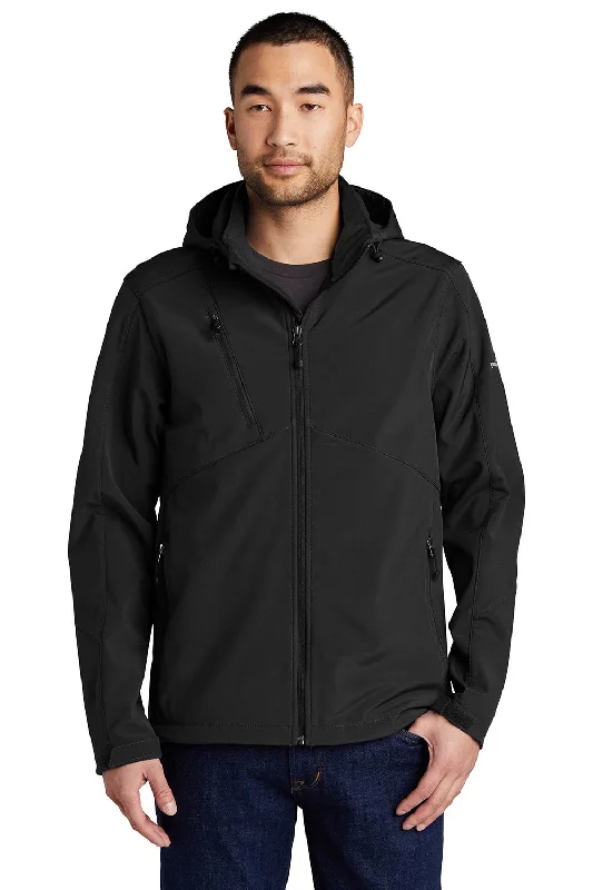 Plus - size men jackets with adjustable drawstrings for a comfortable fitBomber men jackets with ribbed cuffs for a classic 80s styleEddie Bauer Mens Water Resistant Full Zip Hooded Jacket - Black