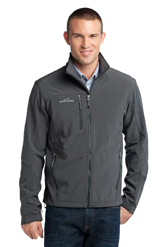 Hooded men jackets with a detachable faux - fur trim for added warmthWaterproof men jackets with taped seams for heavy rain protectionEddie Bauer Mens Water Resistant Full Zip Jacket - Steel Grey