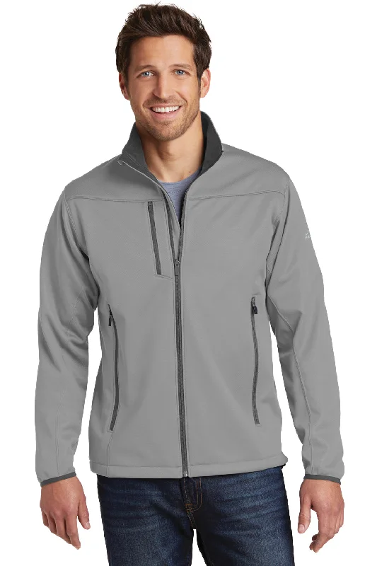 Plus - size men jackets with adjustable drawstrings for a comfortable fitMen jackets with a hidden interior pocket for secure storageEddie Bauer Mens Waterproof Full Zip Jacket - Chrome Grey