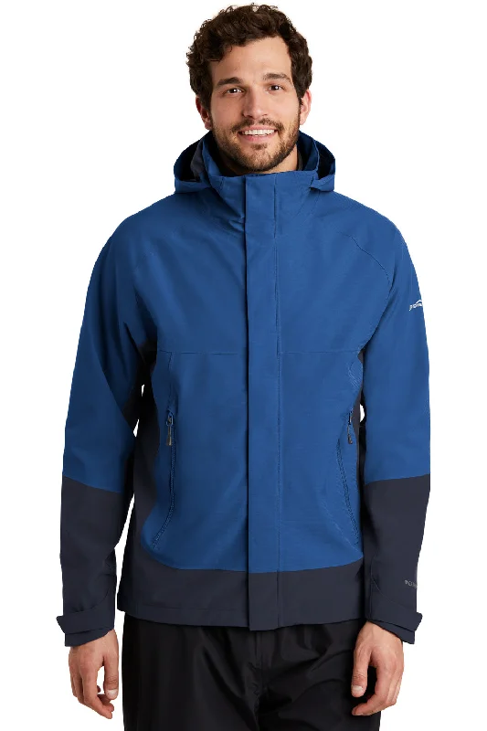 Windbreaker men jackets with UV protection for outdoor activitiesPerformance - driven men jackets with breathable fabric for sportsEddie Bauer Mens WeatherEdge Waterproof Full Zip Hooded Jacket - Cobalt Blue