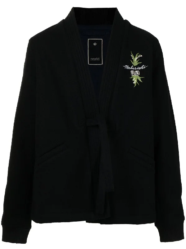 Lightweight men jackets made from recycled nylon for eco - friendly travelEmbroidered men jackets with intricate floral designs for a unique aestheticEmbroidered-Logo Jacket