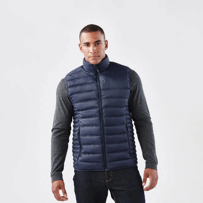 Tailored men jackets to pair with formal trousers for business meetingsMen jackets with a media - friendly pocket for easy access to gadgetsMen's Basecamp Thermal Vest - PFV-4