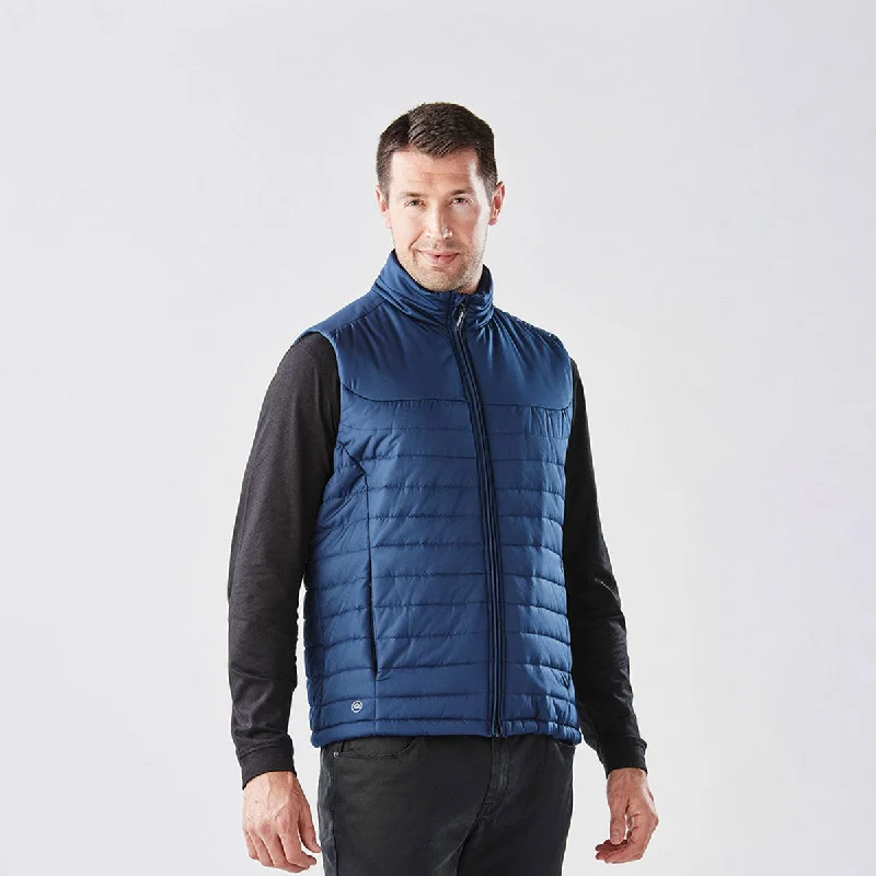 Men jackets with a zip - off sleeves to convert to a vestMen jackets with a hidden interior pocket for secure storageMen's Nautilus Quilted Vest - KXV-1