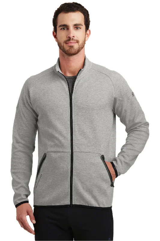 Men jackets with a zip - off sleeves to convert to a vestStretch - fabric men jackets for unrestricted movement during workoutsOgio Mens Endurance Origin Moisture Wicking Full Zip Jacket - Aluminum Grey