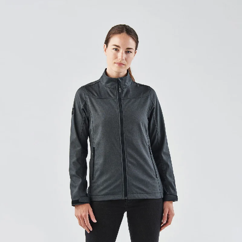 Men jackets with a built - in hood that can be stowed away when not in useMen jackets with a media - friendly pocket for easy access to gadgetsWomen's Endurance Softshell - ES-1W