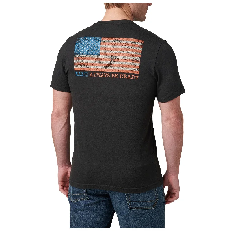 Men's eco - friendly recycled t - shirts for sustainable fashion choices5.11 Tactical Men's American Flag Short Sleeve T-Shirt