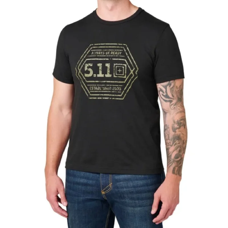 Men's slim - fit graphic t - shirts with vintage rock band prints5.11 Tactical Men's Intricate Emblem Logo Graphic Short Sleeve T-Shirt