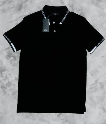 Men's vintage - inspired retro polo shirts with unique patternsAX Exclusive Polo Shirt - black A-X 900