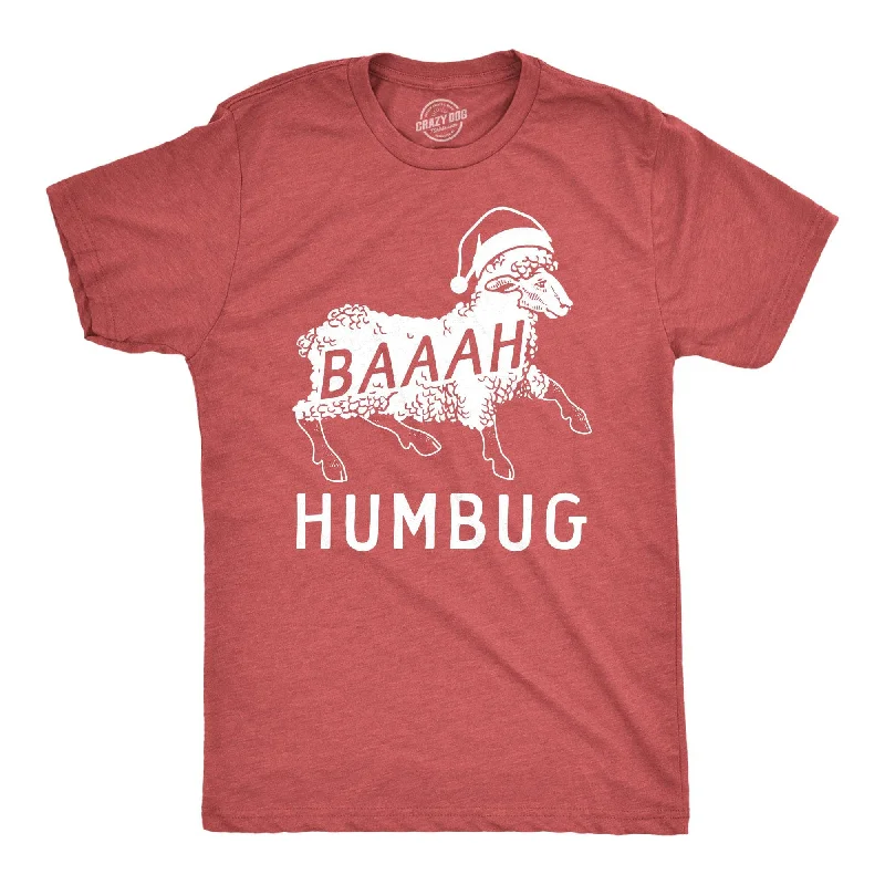 Men's slim - fit graphic t - shirts with vintage rock band printsBaaah Humbug Men's T Shirt