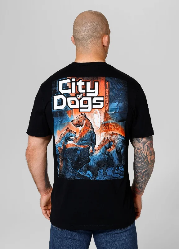 Men's antimicrobial t - shirts for odor - free freshness during travelT-Shirt City Of Dogs 24