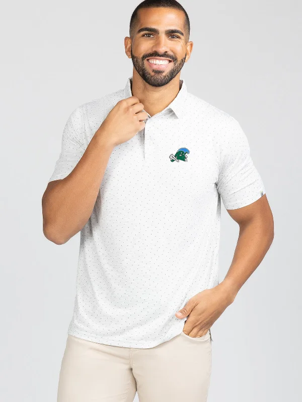 Men's two - tone stripe polo shirts with a preppy styleCloud Polo - Ace Dot - Tulane