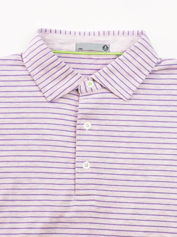 Men's luxury cashmere blend polo shirts in solid colorsCloud Polo - Brookline Stripe