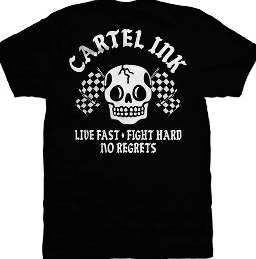 Men's lightweight performance t - shirts for running marathonsFight Hard No Regrets Mens T-Shirt