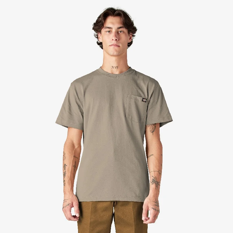 Men's lightweight performance t - shirts for running marathonsDickies Men's Heavyweight Short Sleeve Pocket T-Shirt_Desert Sand