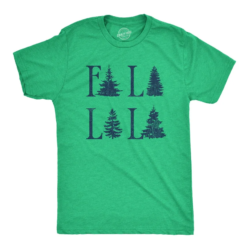 Men's eco - friendly recycled t - shirts for sustainable fashion choicesFa La La La Men's T Shirt