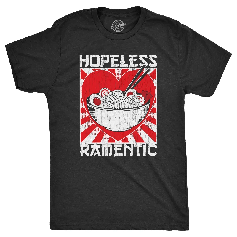 Men's slim - fit graphic t - shirts with vintage rock band printsHopeless Ramentic Men's T Shirt