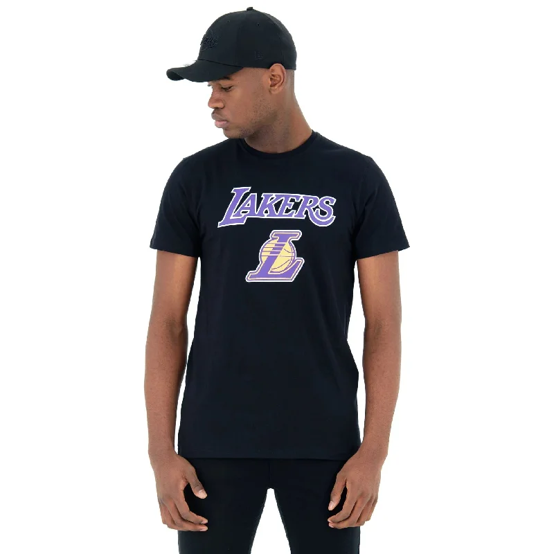 Men's eco - friendly recycled t - shirts for sustainable fashion choicesLA Lakers NBA Regular Black T-Shirt