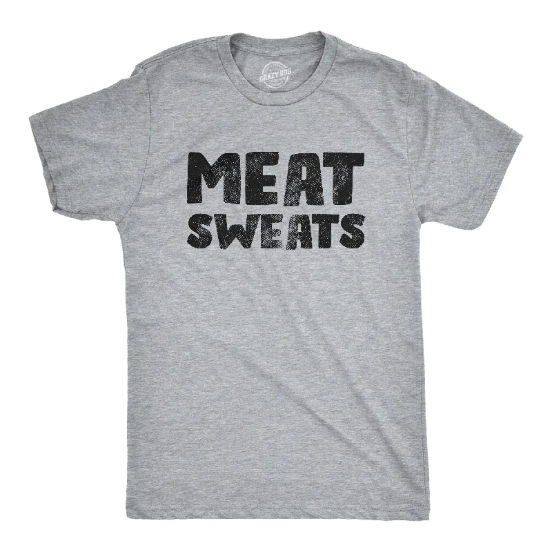 Men's ribbed t - shirts with a textured finish for added styleMeat Sweats Men's T Shirt