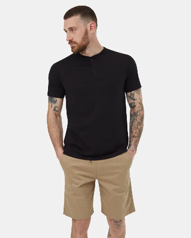 Men's antimicrobial t - shirts for odor - free freshness during travelTreeBlend Henley T-Shirt