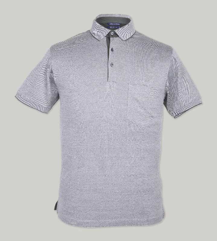 Men's budget - friendly basic polo shirts in multiple colorsMercerised Jacquard