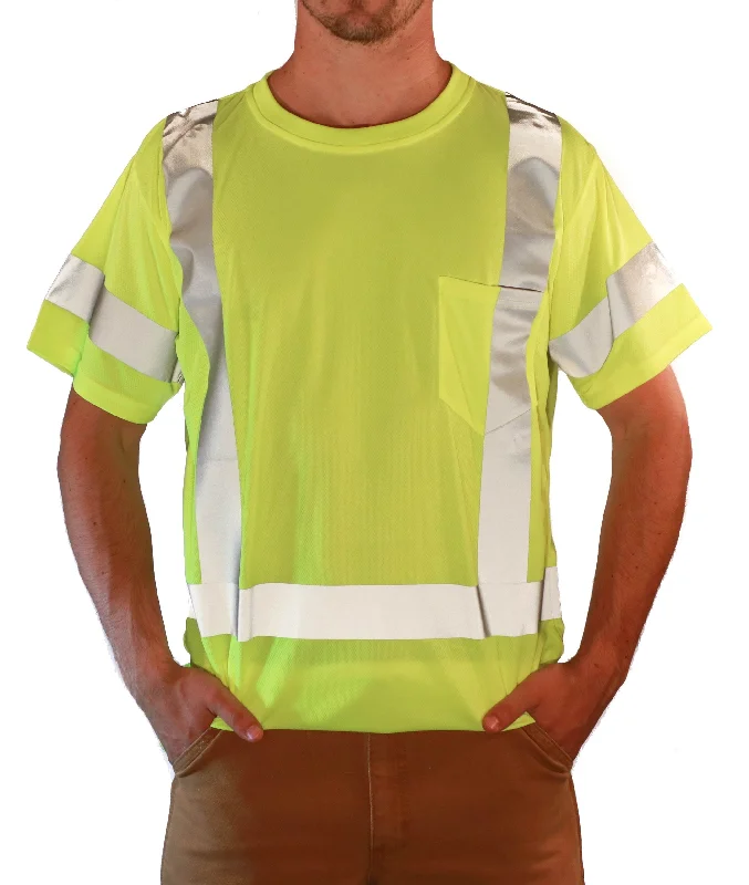 Men's moisture - wicking athletic t - shirts for intense workoutsML Kishigo Men's Class 3 Hi-Vis T-Shirt