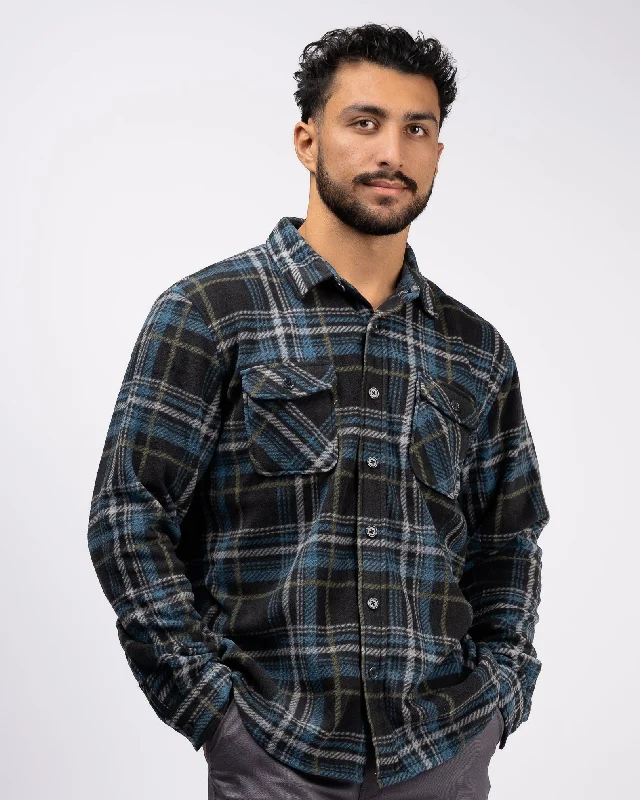 Men's polo t - shirts with a contrast collar for a preppy lookModesto Flannel L/S Shirt