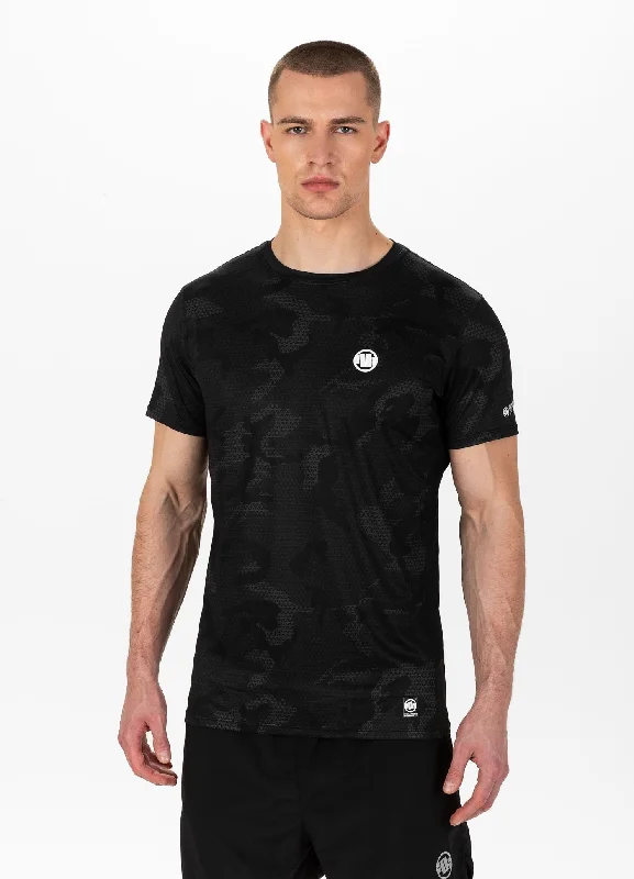 Men's slim - fit graphic t - shirts with vintage rock band printsT-Shirt Mesh Performance Pro plus Net Camo II