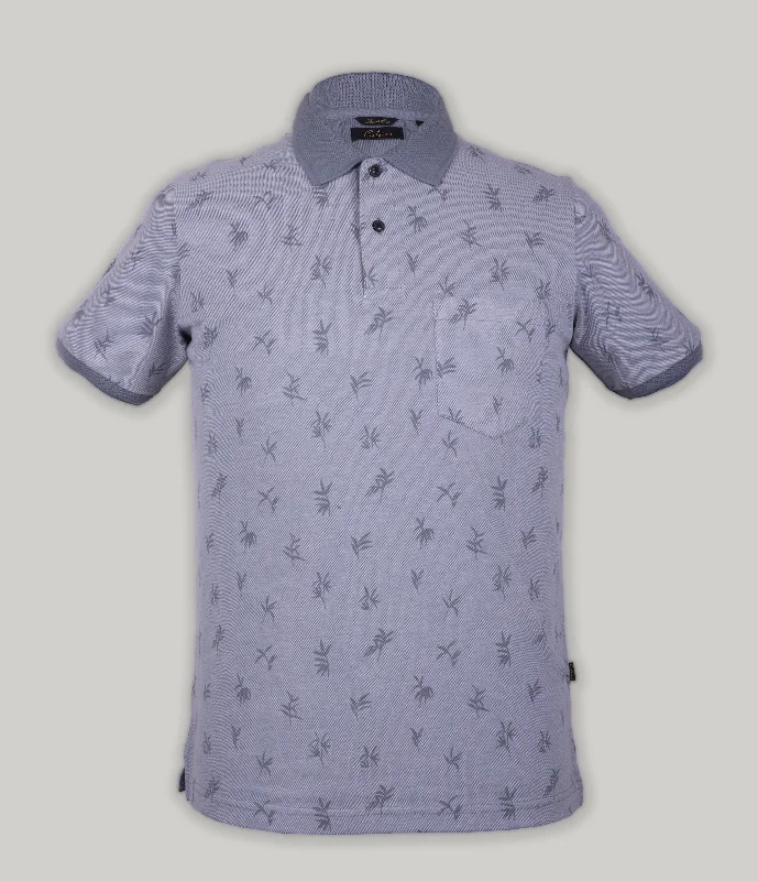 Men's color - block polo shirts with a bold fashion statementPique Print Polo